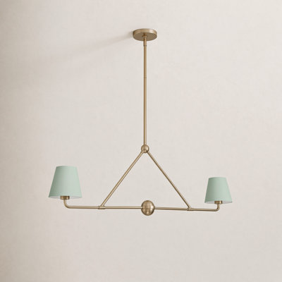 Kinston 2 - Light Shaded Modern Linear Chandelier