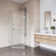 Piedmont 38" W x 38" D x 73" H Hinged Frameless Shower Enclosure with 3/8  Clear Glass