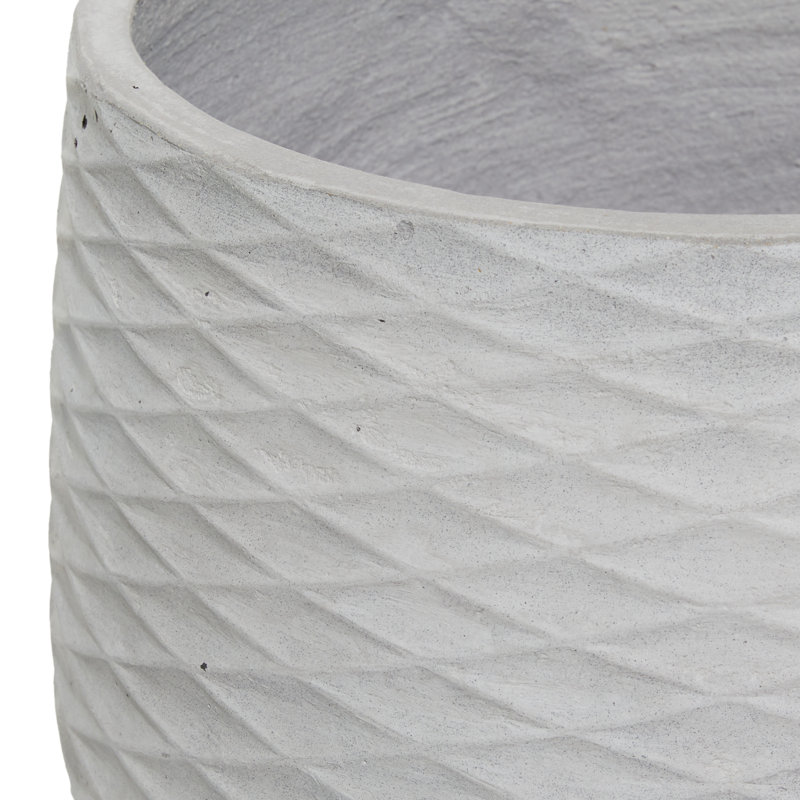 Ensemble de pots à fleurs 2 pièces, Blanc