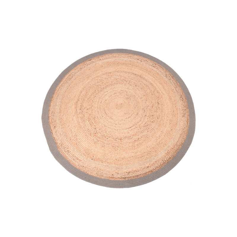 Round Delafuente Geometric Hand Woven Area Rug, Round 150cm