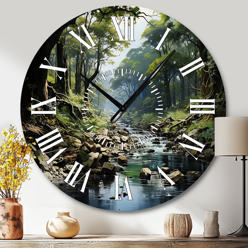 Horloge murale Gentle River, Grand