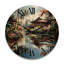 Horloge murale en bois massif Narding-1900329874