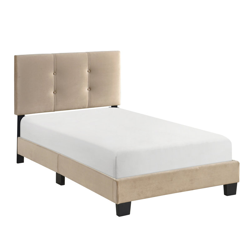 Mobilier de chambre à coucher 1pc, Marron clair, Lit simple