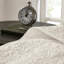 Couvre-lit réversible crème - Texture et profondeur riches, coton prélavé, literie facile d'entretien, rembourrage confortable, motif classique,