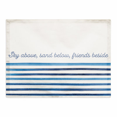 Polyester Striped Rectangle Placemat
