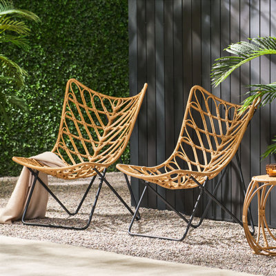 Chaise d'extérieur en osier Papasan