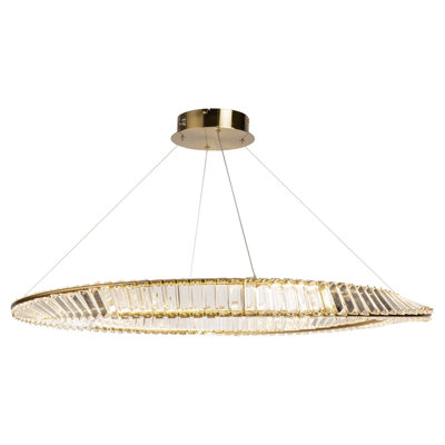 LED Pendant Brushed Brass
