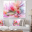 « jolie painted floral design », reproduction d’impression sur toile tendue en mauve-19412692