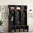 Farmhouse Arched Hall Tree With Storage Bench, 5 Hooks & 7 Cubbies For Entryway-1088739215