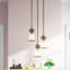Luminaire suspendu cylindrique simple à 1 lumière Derrick-324170039