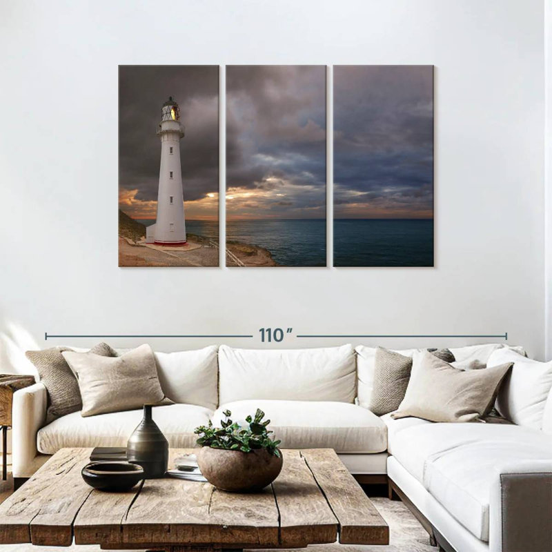 Phare d'Aletra Castle Point, H 48 po x l 74 po