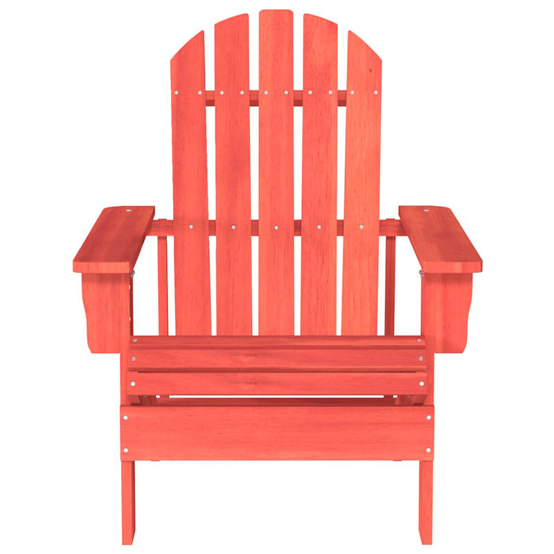 Adirondack Chair Lounge Patio Lawn Chair for Garden Solid Wood Fir, Brown