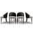 Modern Faux Leather Dining Chairs Upholstered Solid Back Side Chair-672360907
