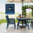 Outdoor Dining Table for 4-6, 66.9" Patio HDPE Garden Table-1821631263
