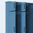 Farmhouse Hall Tree with Hidden Hooks, Shoe Cabinet & Storage Bench, Blue-435526883