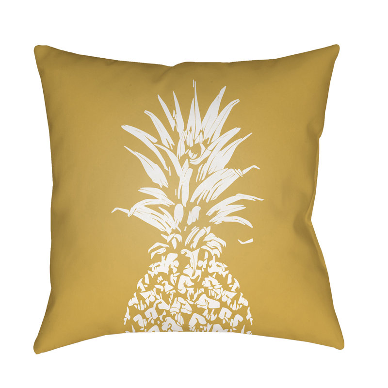  Outdoor Square Pillow Cover & Insert, 18" H x 18" W x 4" D, Green