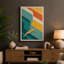 Diving Through Summer Modern - Wrapped Canvas-688350671-688350658