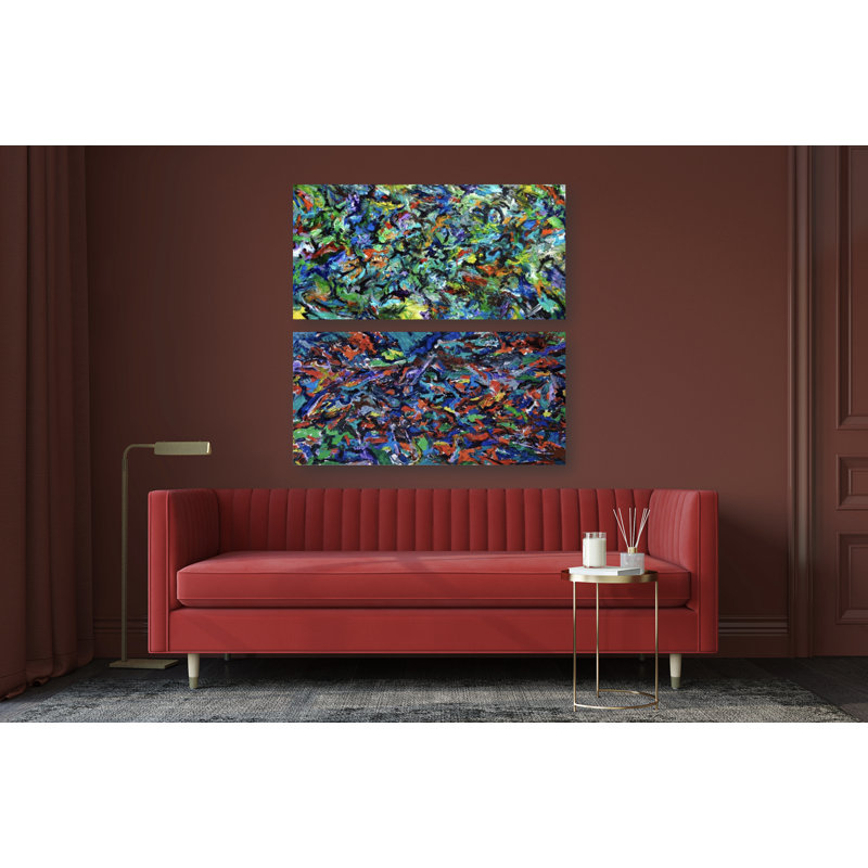 Celebration Print by John Beard, Black Floater Framed, 20" H x 40" W x 3" D