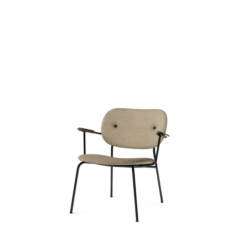 Co Armchair, Bouclé 02 Acrylic, Dark Stained Oak