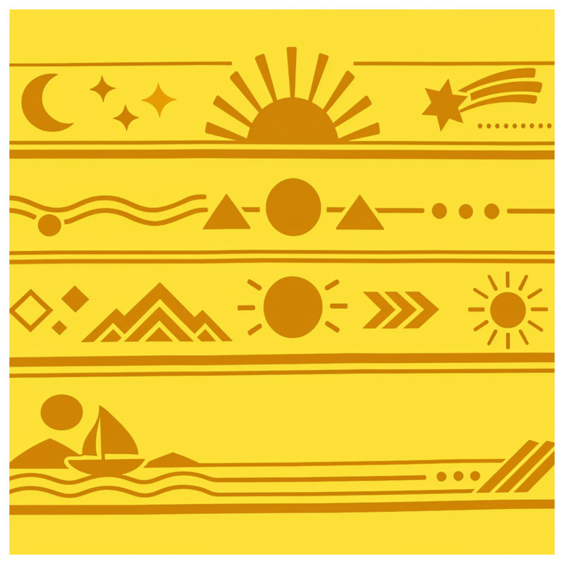 Couvertures géométriques Sun Moon, 60in W x 80in H