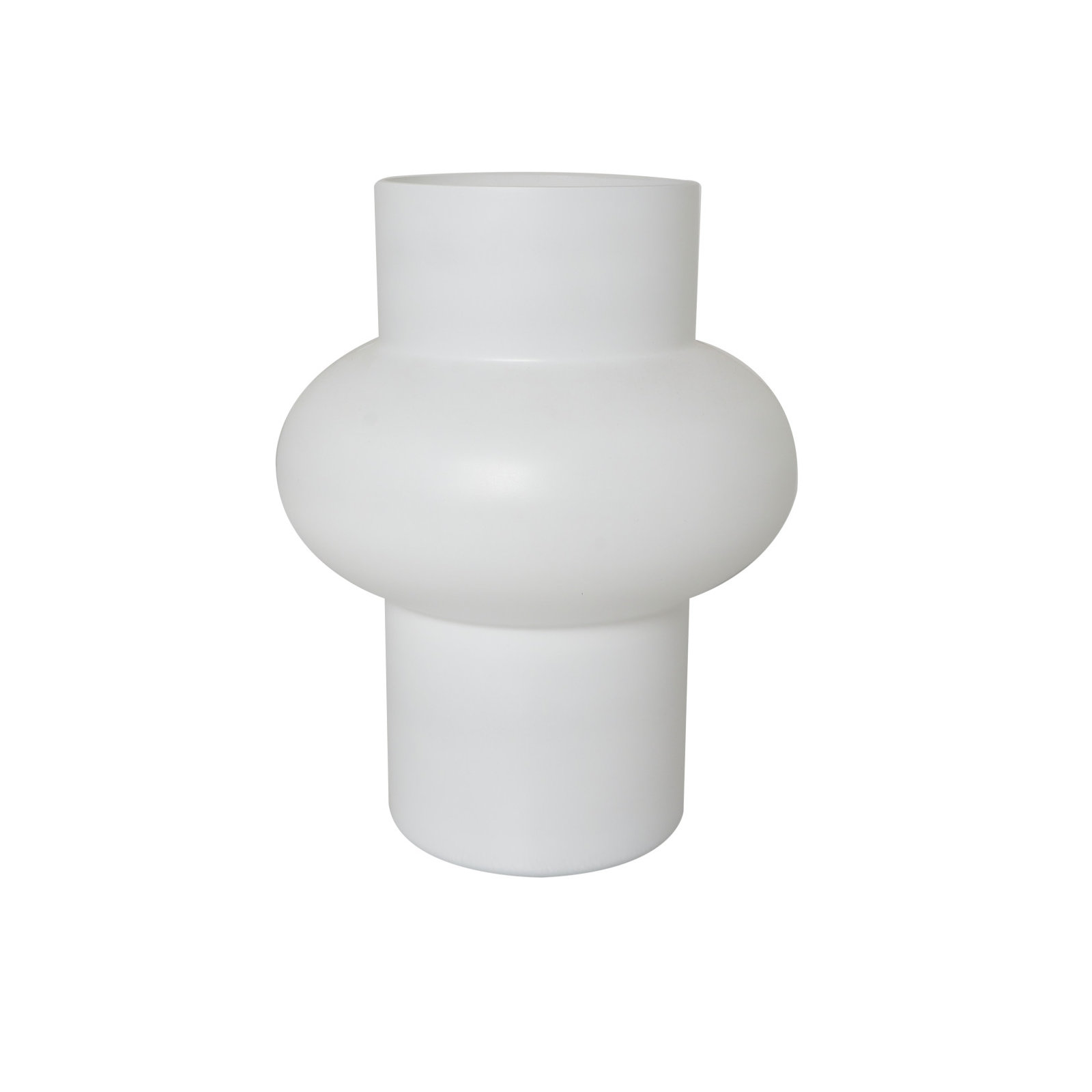 Mable 2-Piece Set Glass Table Vase, White
