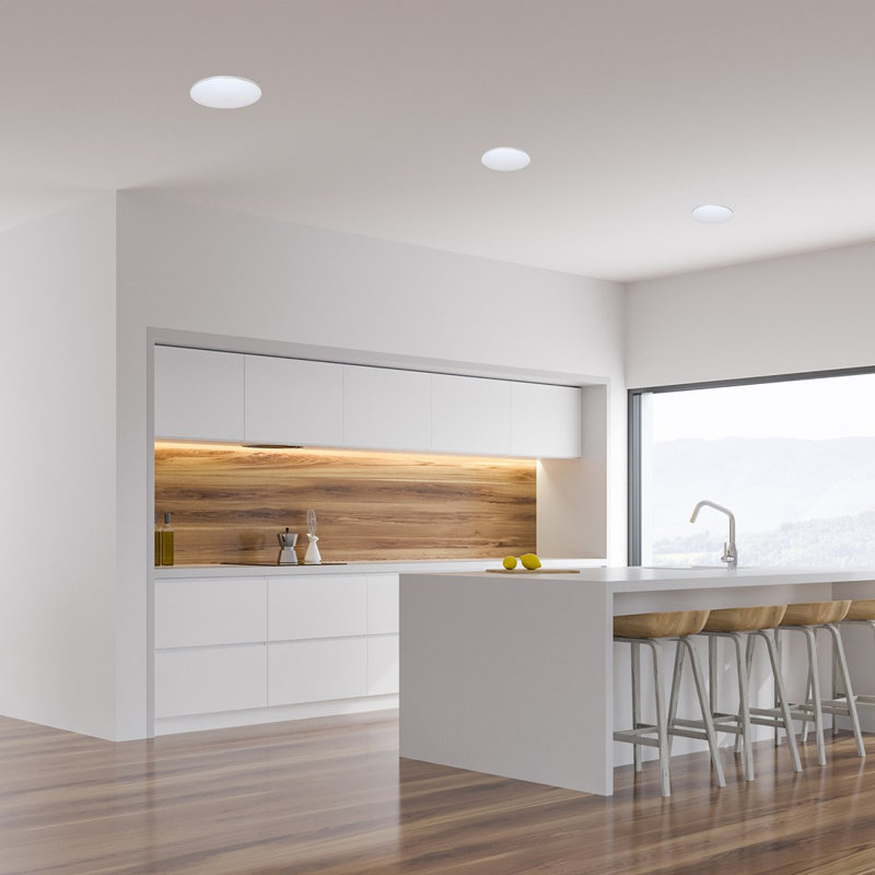 Alongi LED Flush Mount, 35cm H x 33cm W x 0.75cm D