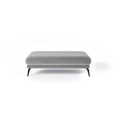Gerrald 137cm Wide Rectangle Solid Colour Standard Ottoman