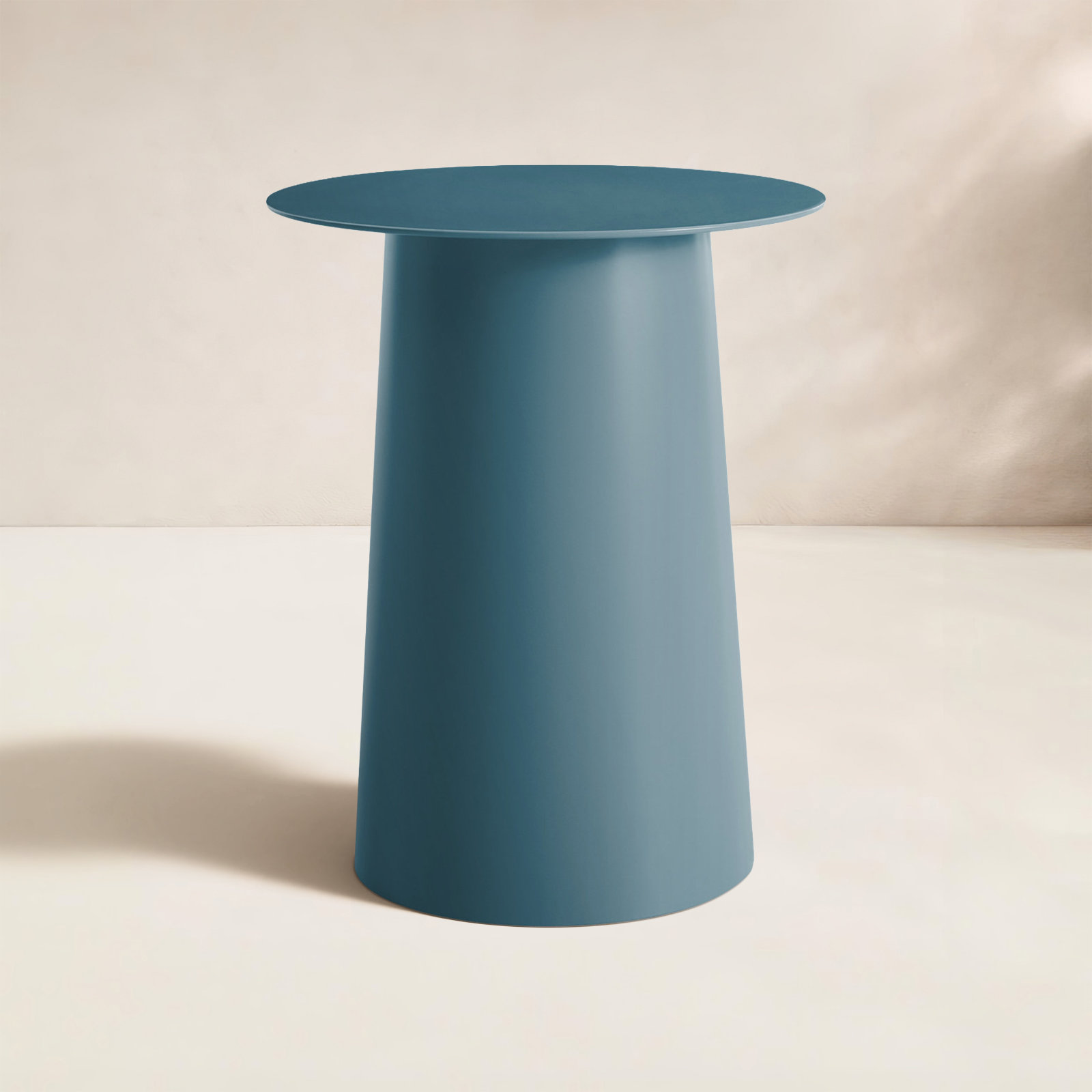 Circula Single End Table, 21" H x 17" W x 17" D, Marine Blue