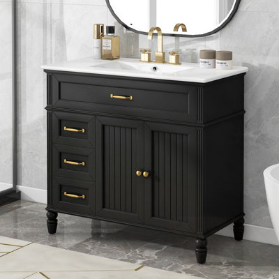 Meuble-lavabo avec lavabo et 3 tiroirs