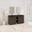 Ensemble de meuble-lavabo autoportant 60 po avec comptoir en quartz 60 po