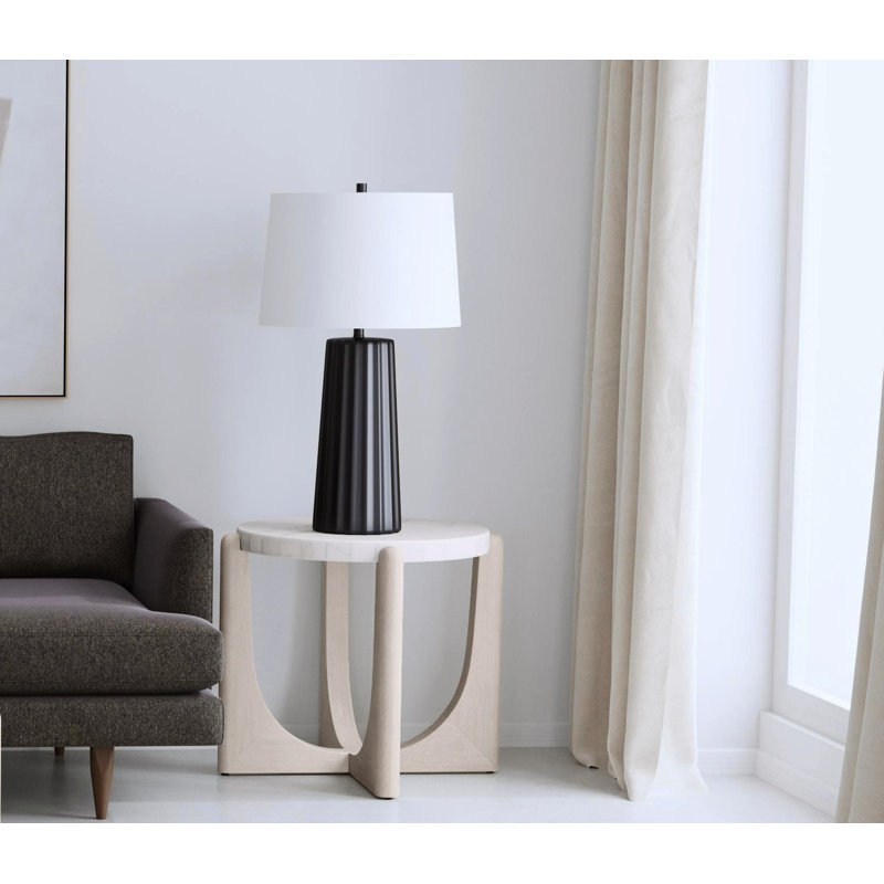 Melvina Shaila Marble Top End Table