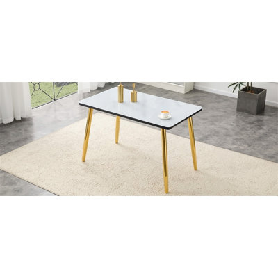 Modern minimalist rectangular dining table