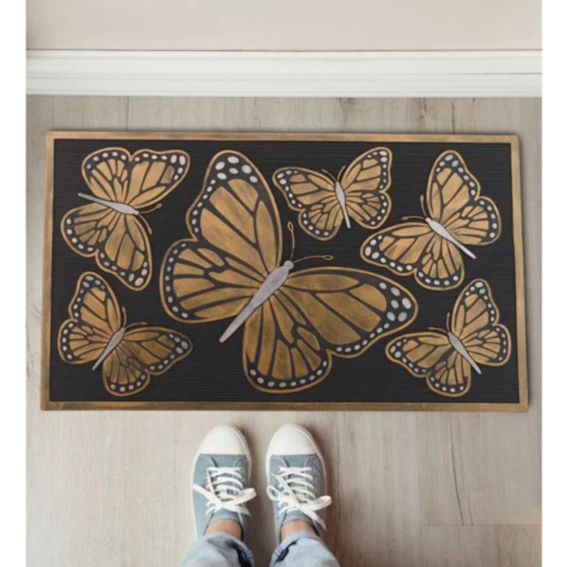 Doormat Rubber, Butterfly