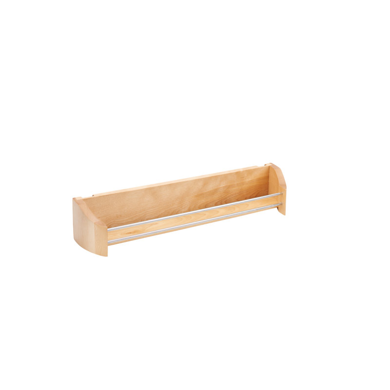 Rev-A-Shelf 4231-11-52 11 Inch Wooden Cabinet Door Storage Tray with Rails, 13.75" W