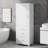 Freestanding Storage Cabinet with Two Drawers and Adjustable Shelf-1129080524