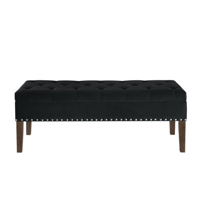 Banc capitonné avec rangement