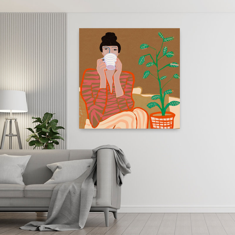 Art contemporain contemporain, H 48 po x l 48 po