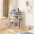 Cayhlin Wooden Corner Cabinet Storage With USB Ports And Outlets, Corner Cube Toy Storage For Small Space-1668921476