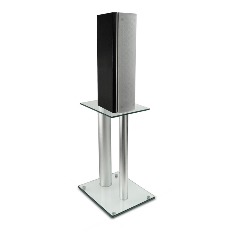 Montez-le! Supports pour haut-parleurs par satellite pour cinéma maison, son et aluminium, argent