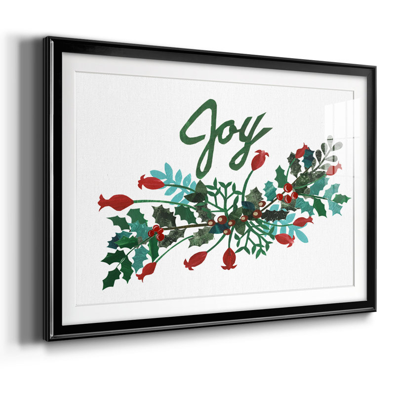 «Cut Wreath Christmas I», impression sur papier, Noir, H 15 po x l 21 po x P 1,5 po