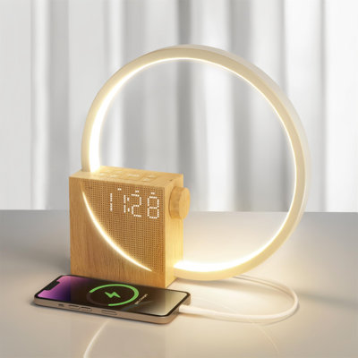 Digital Electric Tabletop Clock in Yellow