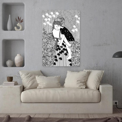 Dreamy Embrace Abstract Contemporary Modern Nature Wall Art Print