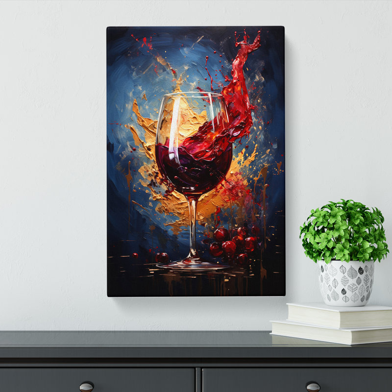 Wine - No Frame Print, 76cm H x 50cm W x 3cm D