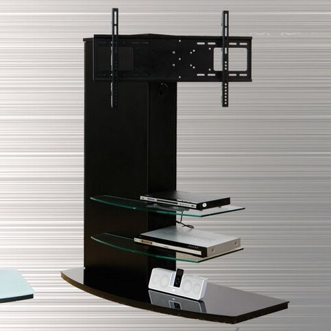 TV Stand, Black and transparent