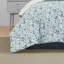 Poppy & Fritz Olivia Blue Cotton Reversible Comforter Set-1860186301