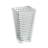 Tapered Rectangular Glass Vase - 6.5" x 4.5" x 11" - Clear