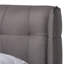 Lit à oreilles tapissier Devises, grand lit, beige clair / noyer H 41,9 po x L 87,2 po x l 89,57 po Devises-1650932001-1650932007