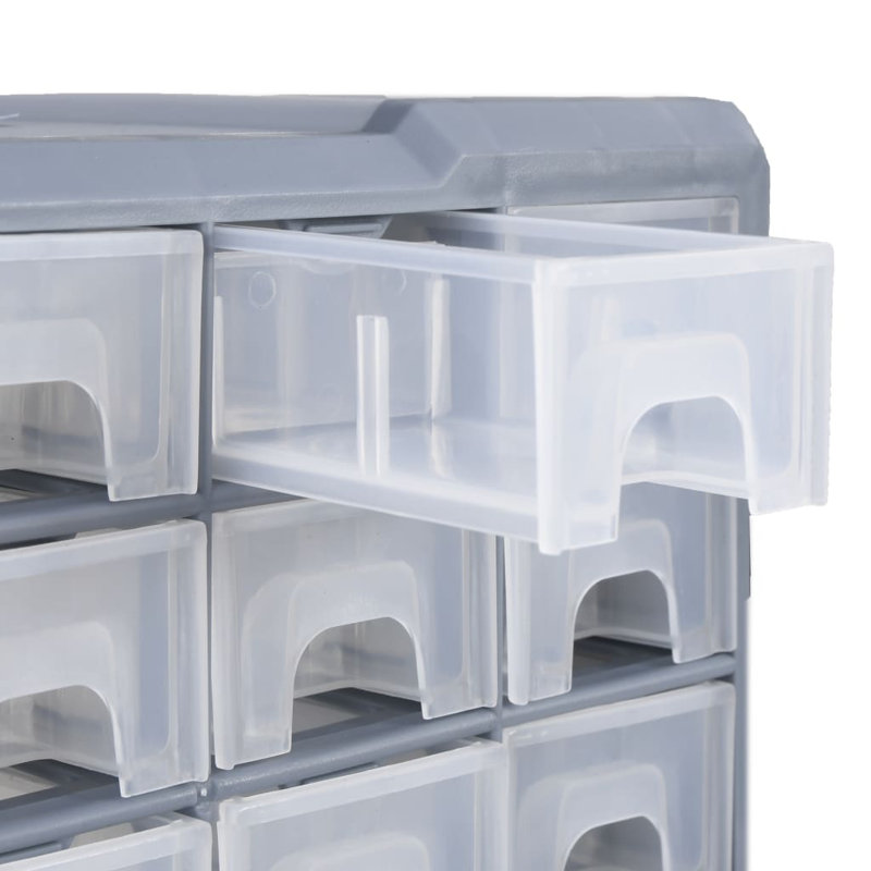 Multi-drawer Organiser with 38 Drawers 52x16x37,5 cm, Grey