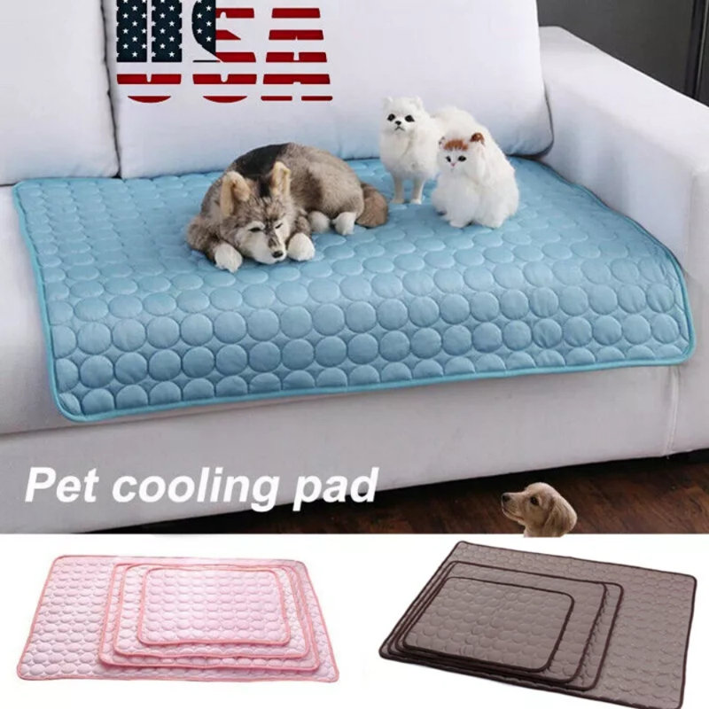 Tapis de refroidissement pour animaux de compagnie, Bleu, H 1 po x l 39 po x P 27 po