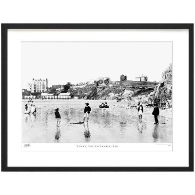 Tenby, South Sands 1890 by Francis Frith - Single Picture Frame Print